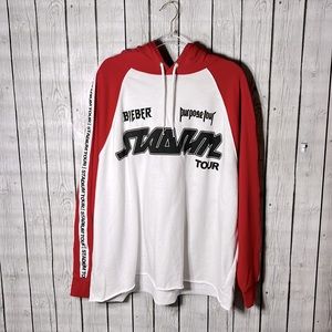 Divided H&M Justin Bieber Purpose Tour Stadium Tour Graphic Hoodie Large